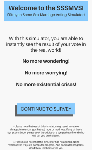 Australian Same Sex Marriage Voting Simulator スクリーンショット 2