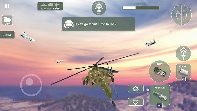 Helicopter Simulator: Warfare 스크린샷 1