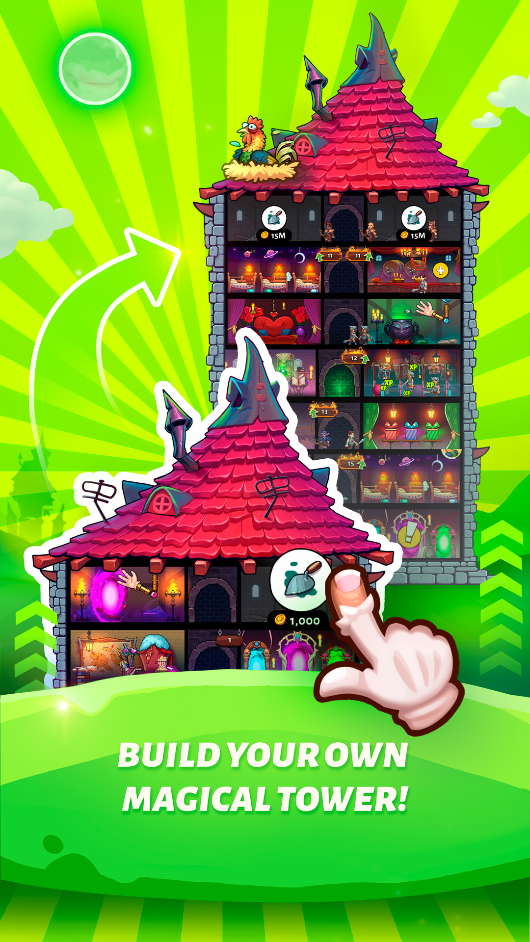 Idle Magic Tower: Heroes 스크린샷 1