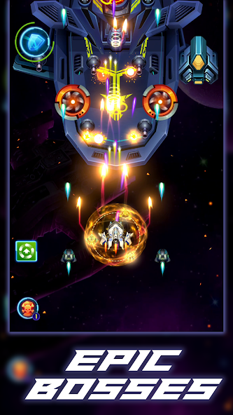 Galaxy Squad: Space Shooter Mod Captura de pantalla 1