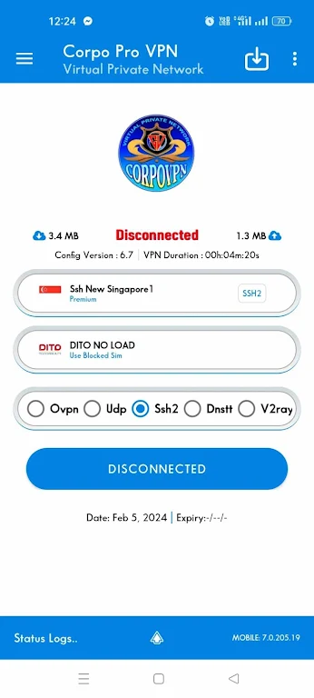 CORPOVPN PRO Captura de tela 2