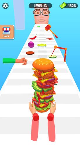 Burger Stack Run Game Captura de pantalla 4