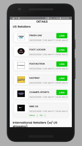 SOLE LINKS Screenshot 2