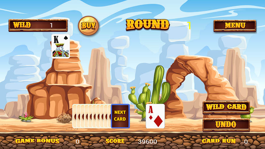 Wild West Tri Peaks Solitaire Screenshot 2