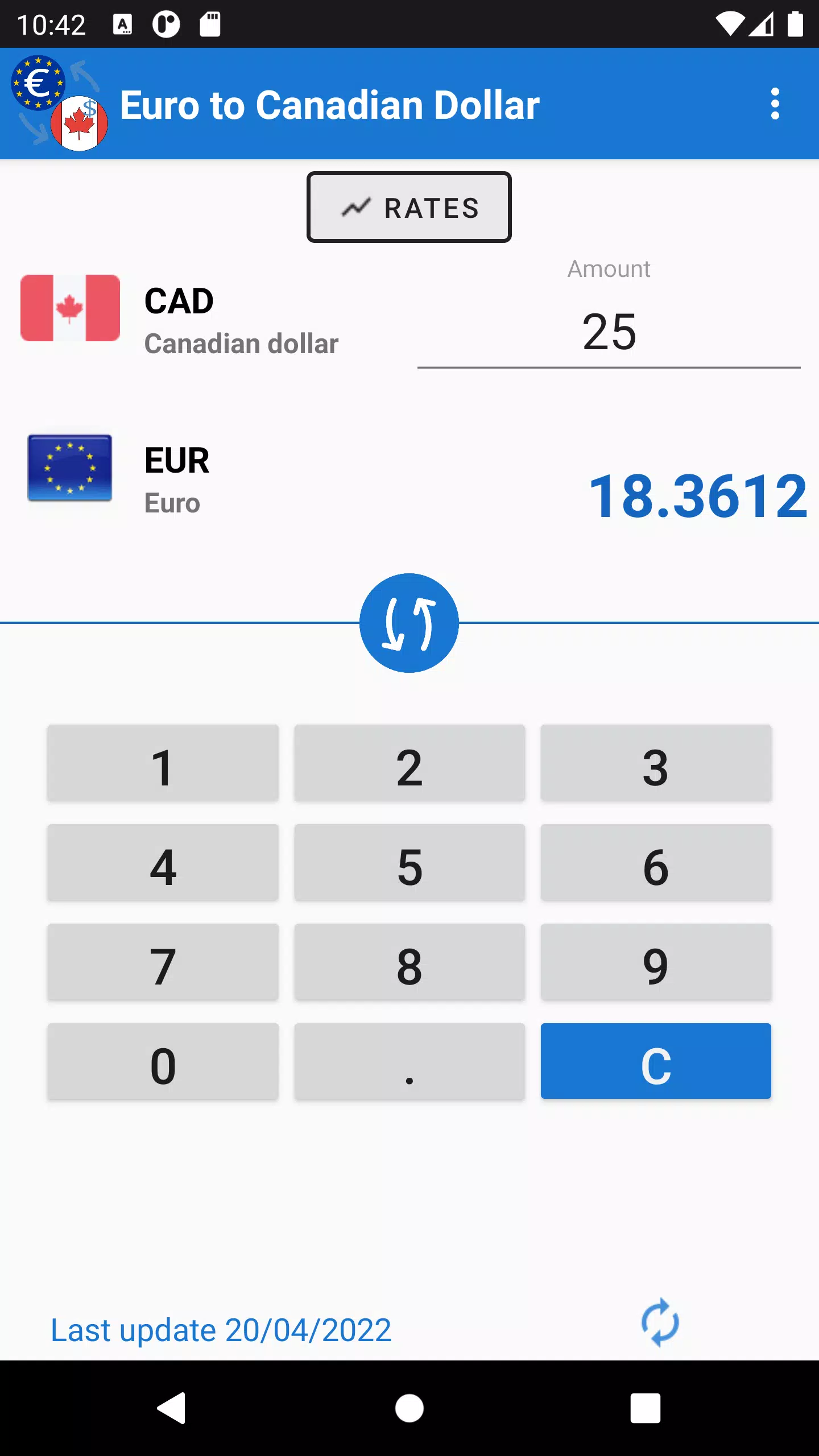 Euro to Canadian Dollar Скриншот 3