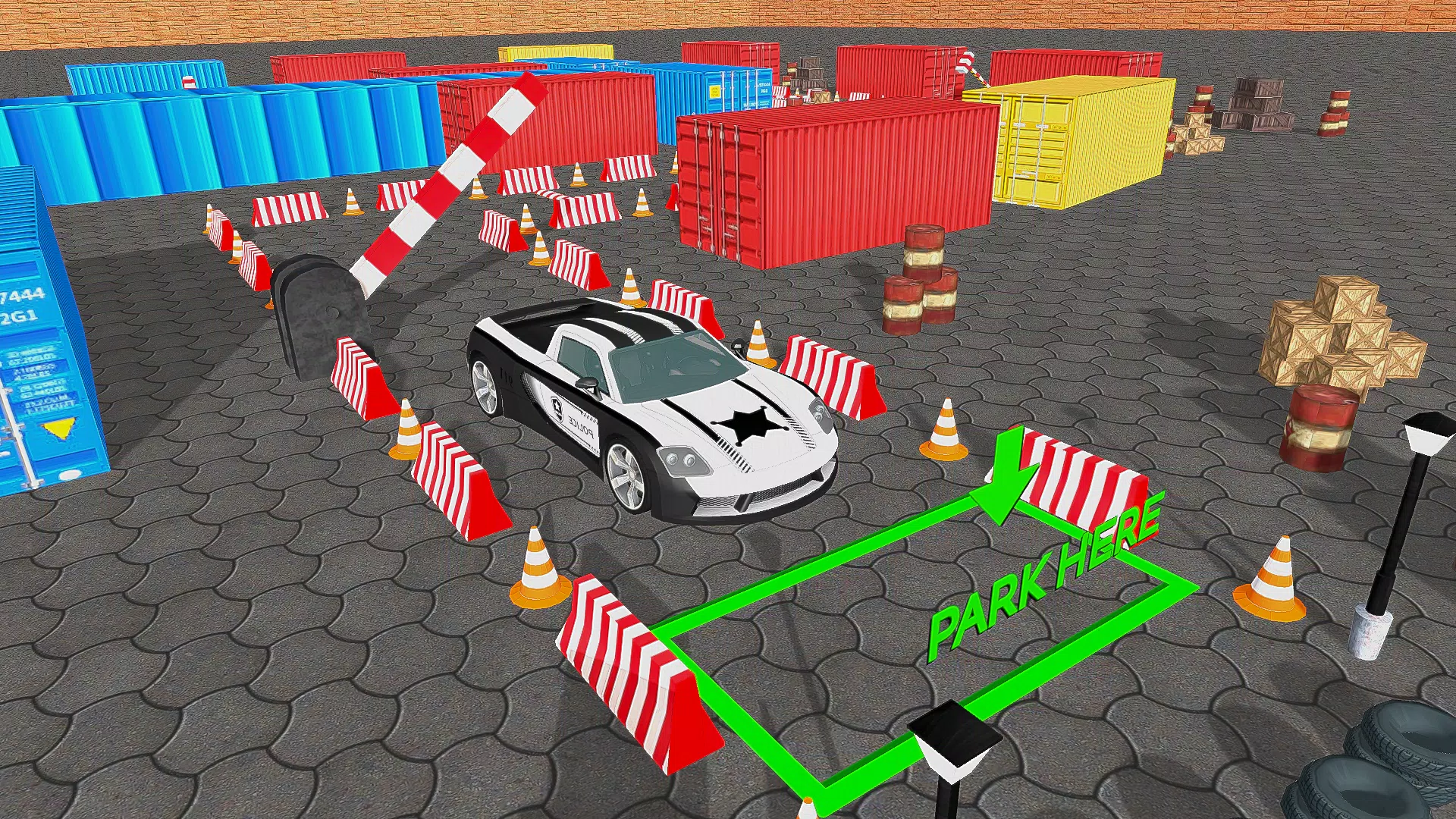 Police Car Parking Car Game 3D Screenshot 1