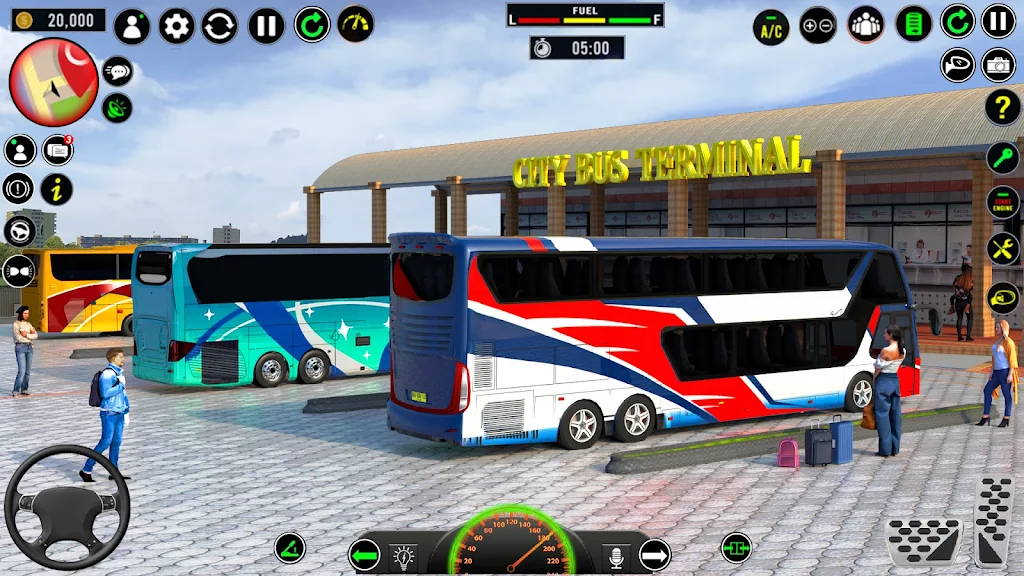 US Luxury Bus Driving Game 3D Screenshot 2