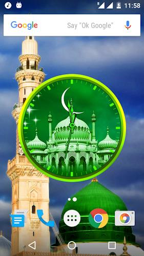 Allah Clock Live Wallpaper Captura de tela 4