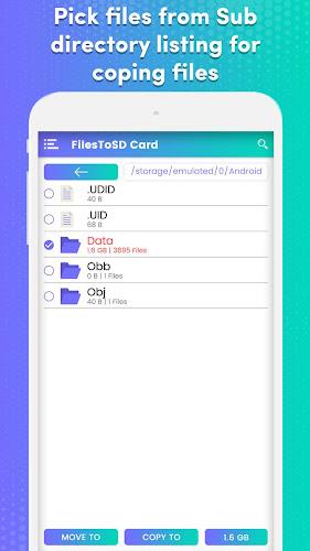 Transfer phone to SD Card – Fi 스크린샷 3