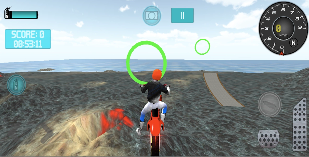 Motocross Volcano Jumping Screenshot 3