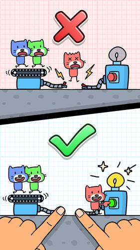 Brain cat: tricky puzzles स्क्रीनशॉट 2