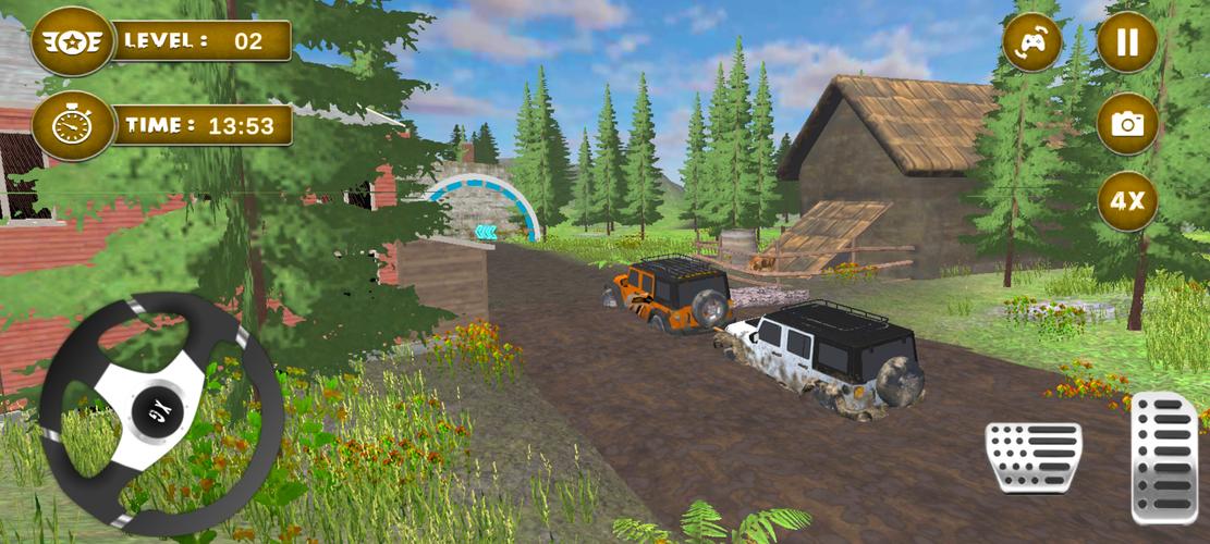 4x4 Mud Jeep Driving Games 3D स्क्रीनशॉट 3