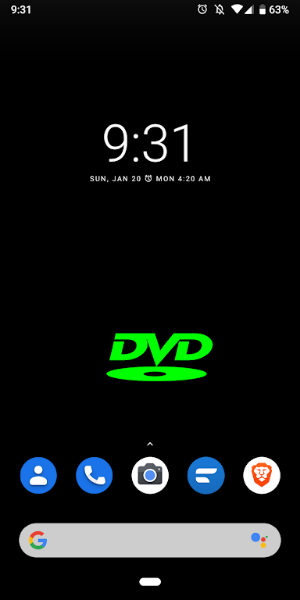 Bouncing DVD Screensaver Live Captura de tela 1