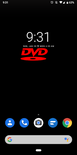 Bouncing DVD Screensaver Live Captura de tela 3