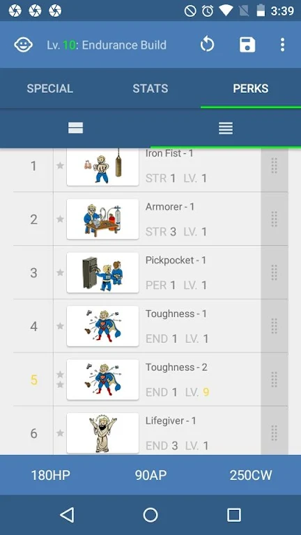 StatMan - FO4 Build Planner स्क्रीनशॉट 4