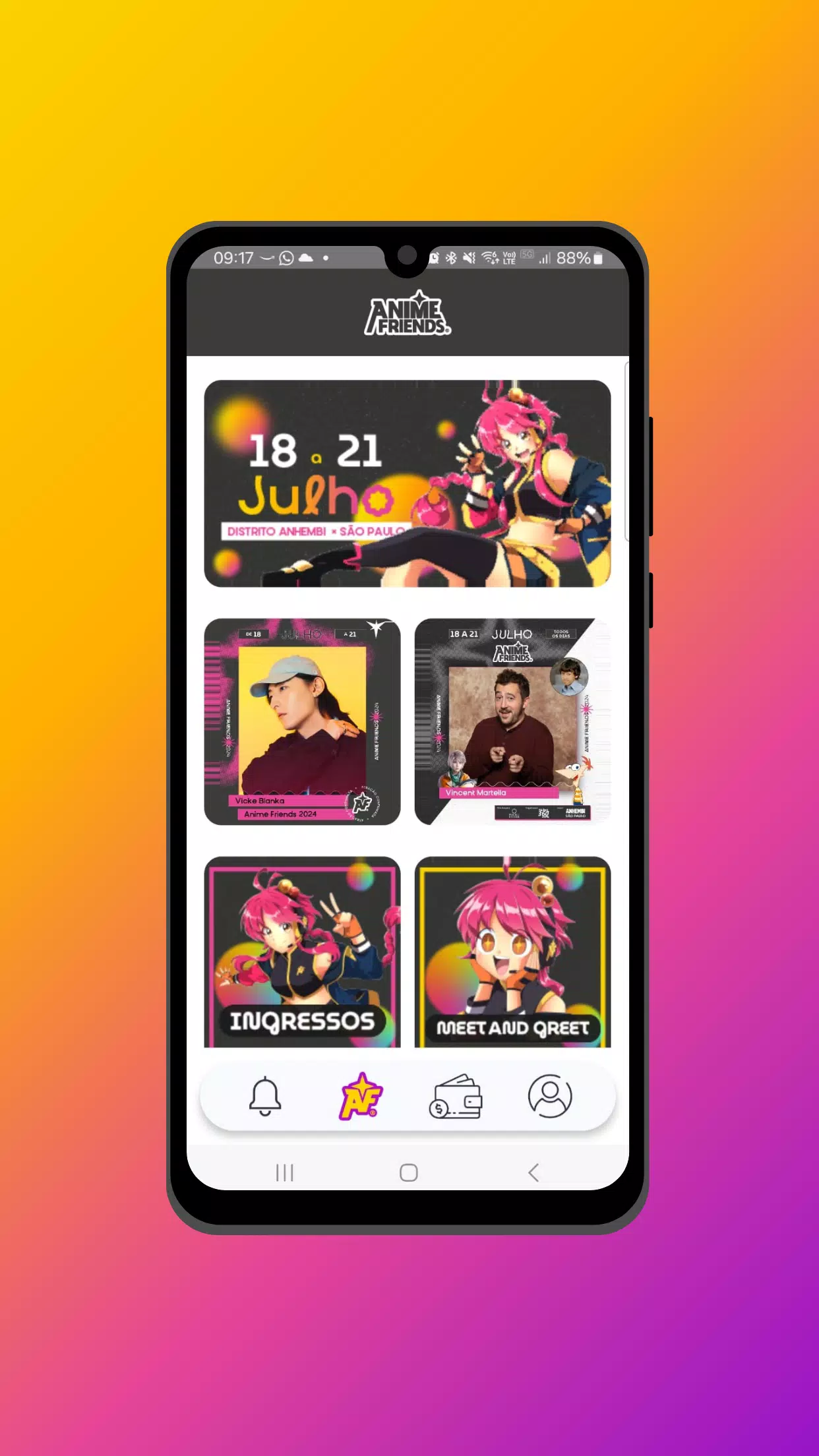 App Anime Friends Captura de pantalla 2