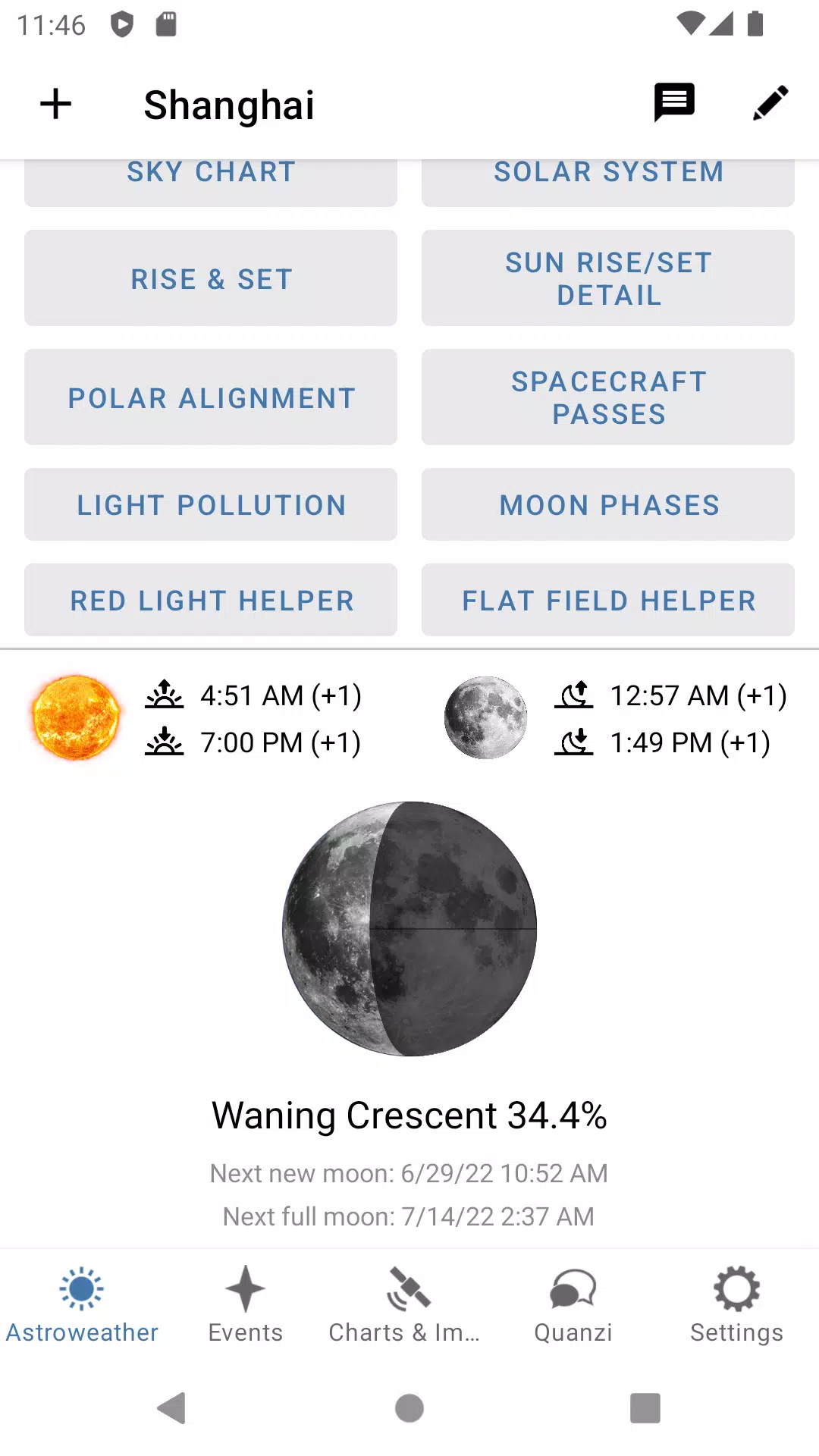 Astroweather Screenshot 2