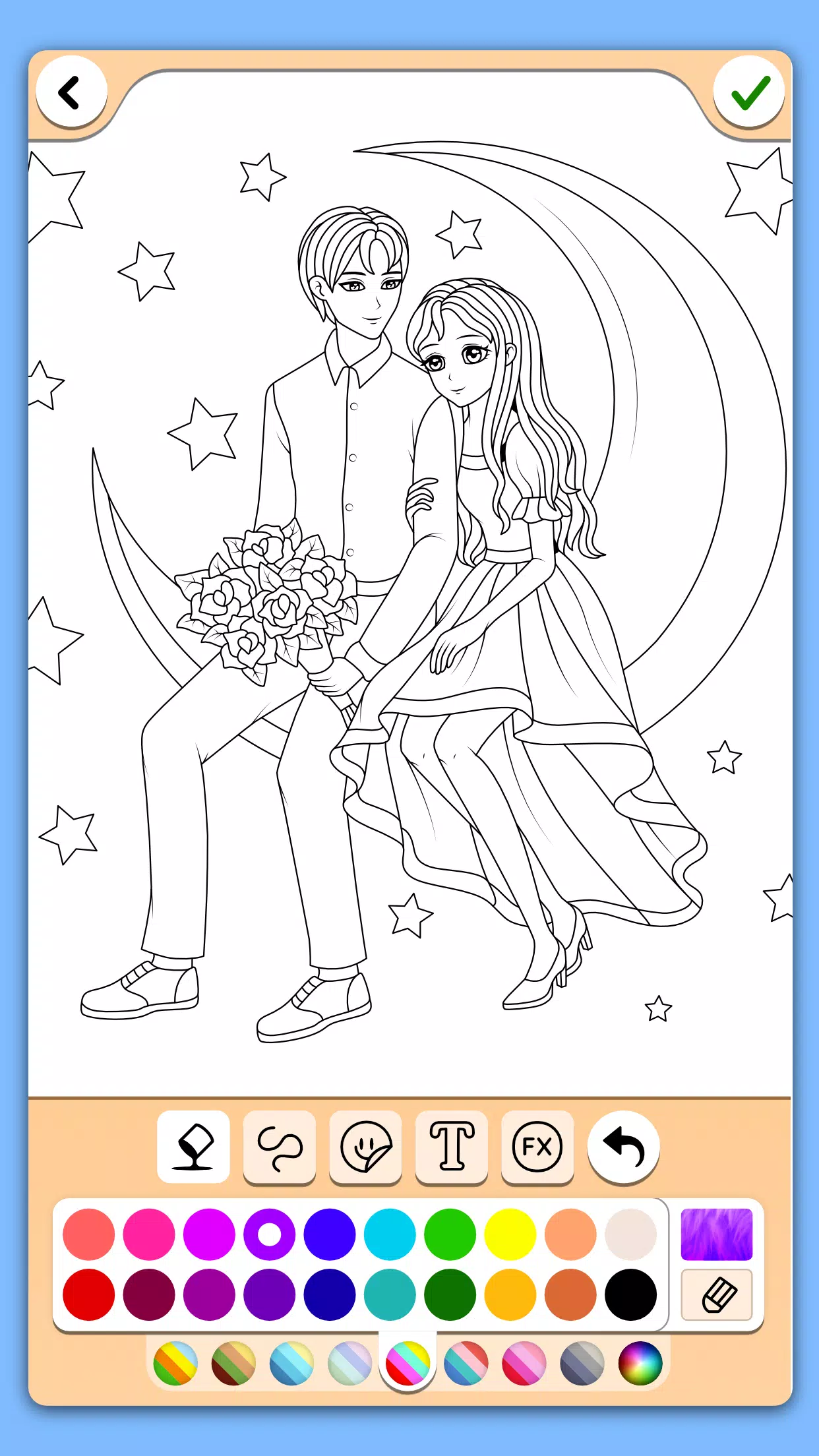 Valentines love coloring book Screenshot 2