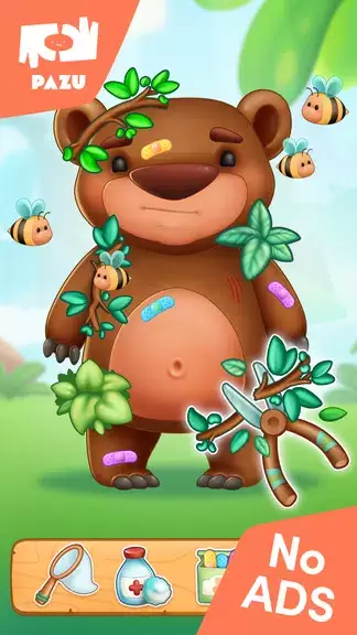 Jungle Animal Kids Care Games Captura de tela 2