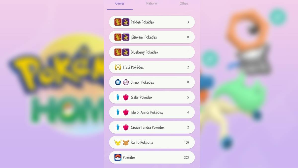 Pokemon Home gameplay showing the game's Pokedexes, overlaying Shiny Keldeo & Shiny Meltan