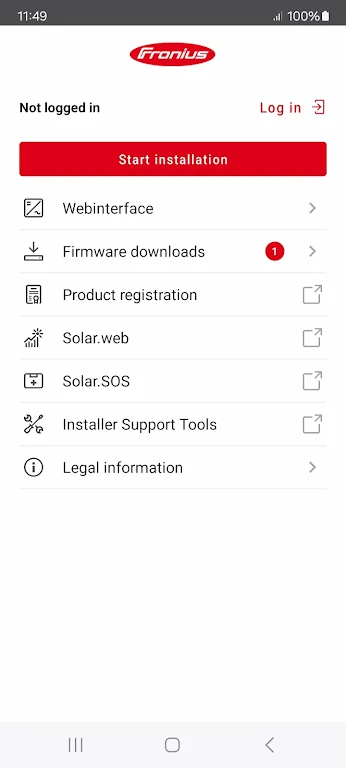 Fronius Solar.start स्क्रीनशॉट 2