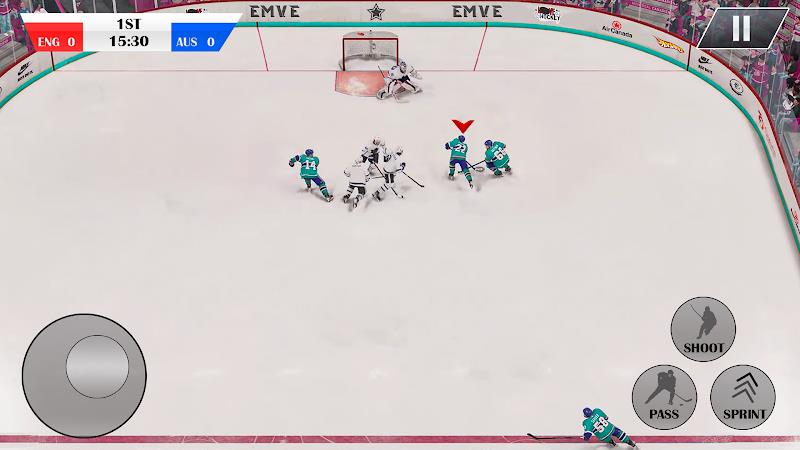 Ice Hockey Games 3D Ice Rage Capture d'écran 2