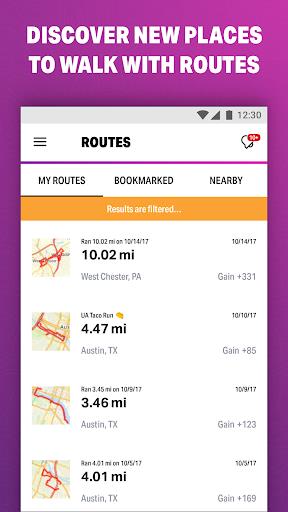 Gehen mit MapMyWalk Screenshot 1