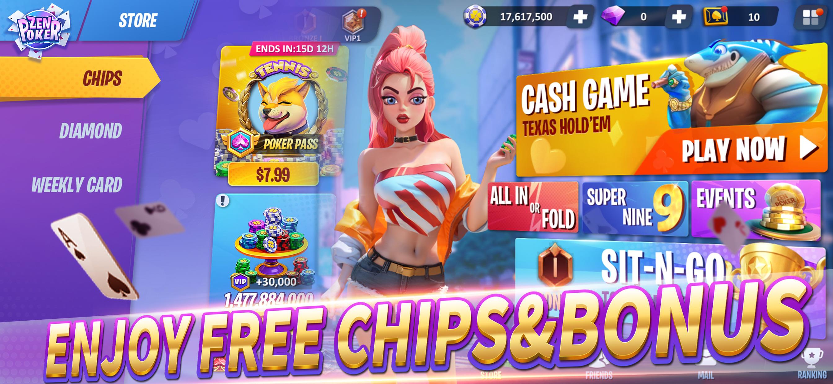 Zen Poker：Texas Holdem Poker應用截圖第4張