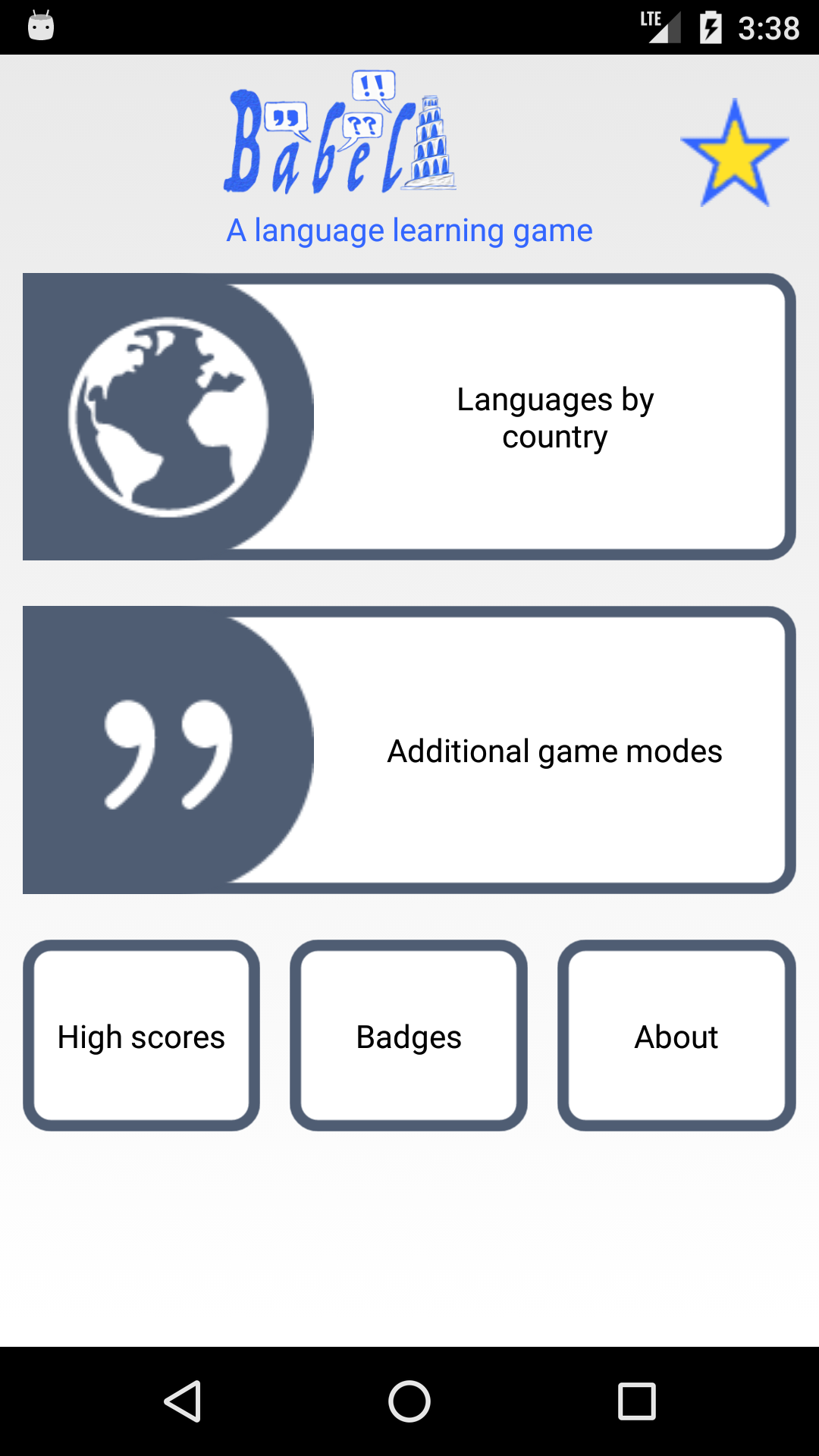 Babel - Language Guessing Game Capture d'écran 1