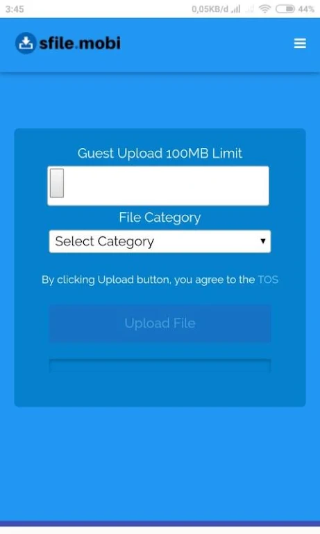 Sfile Mobi - Monetizing Your File Screenshot 2