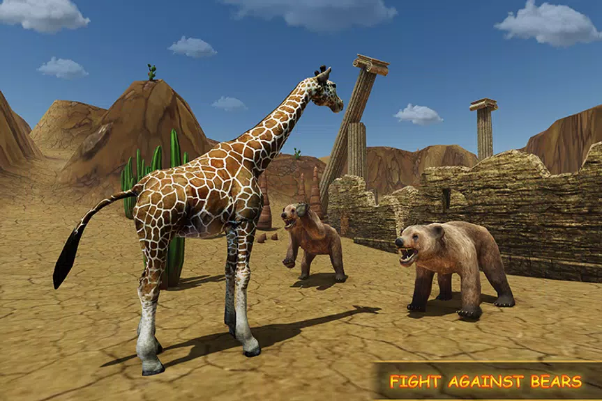 Giraffe Family Life Jungle Sim スクリーンショット 3