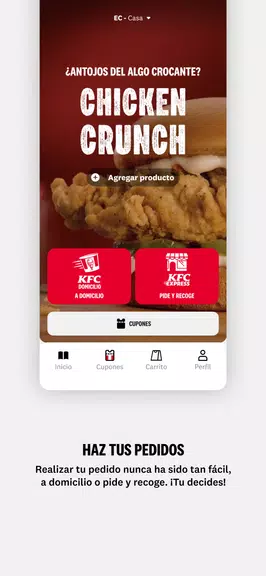 KFC APP - Ec, Co, Cl, Ar y Ve Screenshot 2
