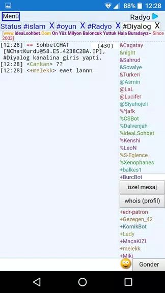 ChatKurdu Mobil Sohbet 스크린샷 2