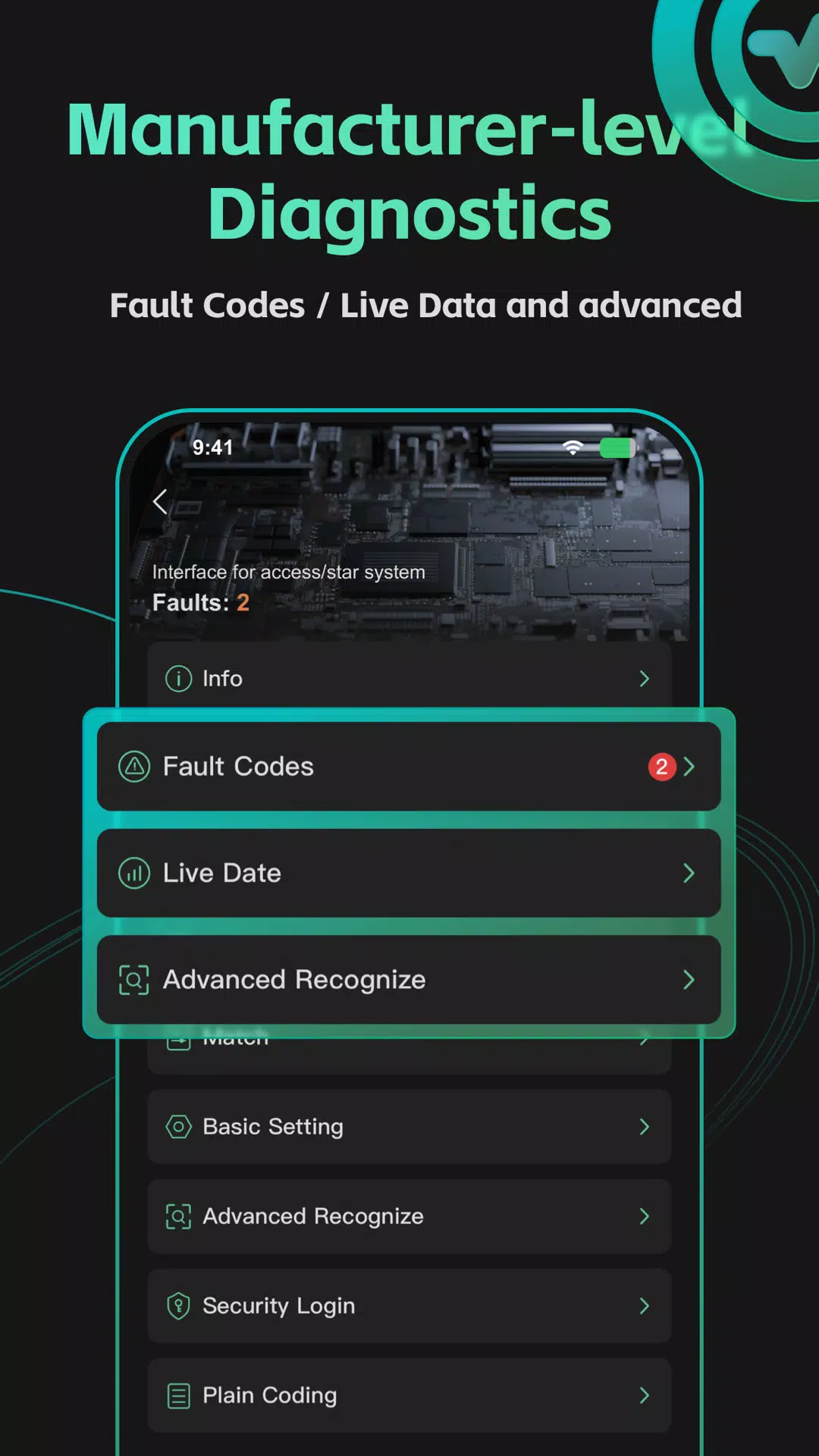 MotorSureVAGCar Diagnostics Capture d'écran 2