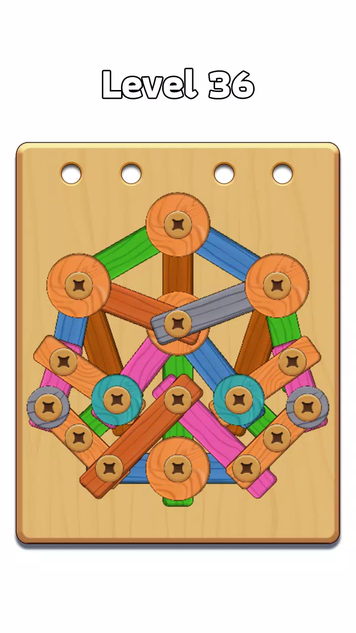 Wood Nuts & Bolt: Screw Puzzle 스크린샷 2