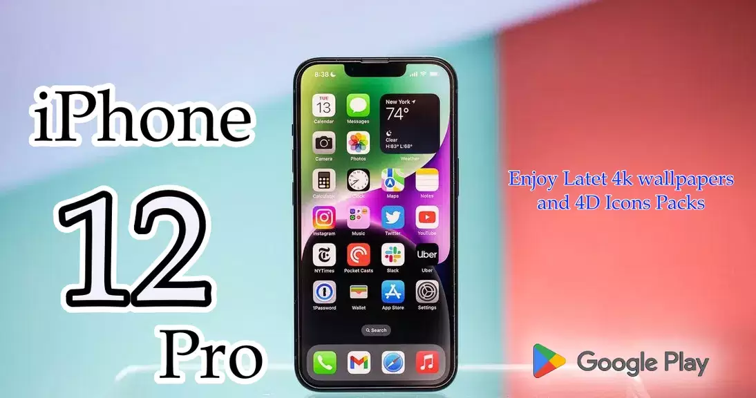 iPhone 12 Pro Launcher Themes स्क्रीनशॉट 3