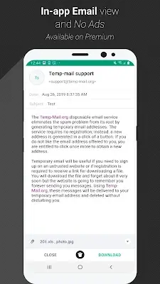 Temp Mail - Temporary Email Capture d'écran 4