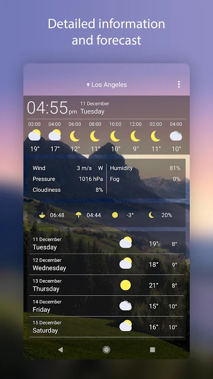 Weather Live Wallpapers 스크린샷 2