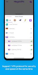 MegaVPN - Swift & Secure स्क्रीनशॉट 4
