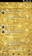 SMS Messages GlitterGold Glass Captura de pantalla 2