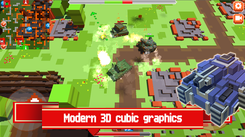 Brawl Boxes: Pixel tanks Screenshot 1