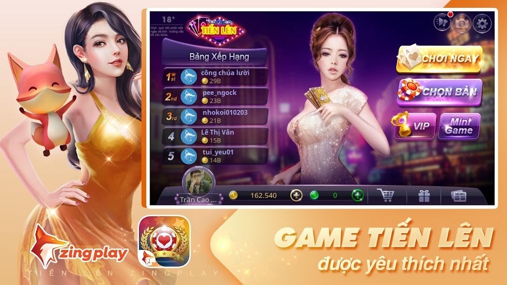 Tiến lên Miền Nam - Tiến Lên - ZingPlay應用截圖第1張