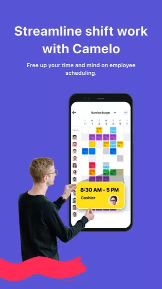 Camelo: Work Schedule Maker Captura de tela 1