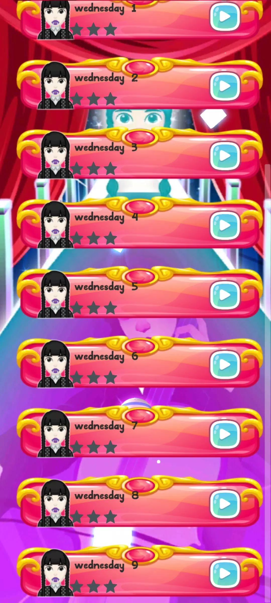 Wednesday Addams tiles piano 스크린샷 2