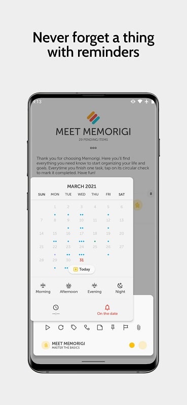 Memorigi：待办事项，任务，日历和提醒应用截图第2张