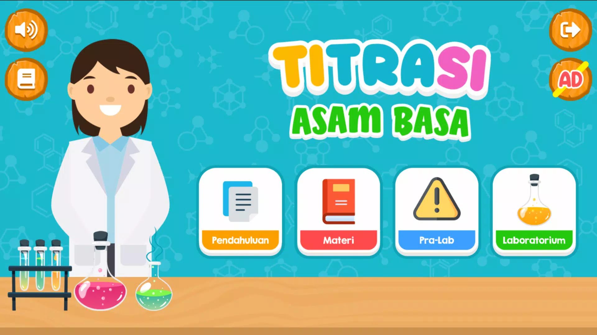 Virtual Lab Titrasi Asam Basa Captura de tela 2