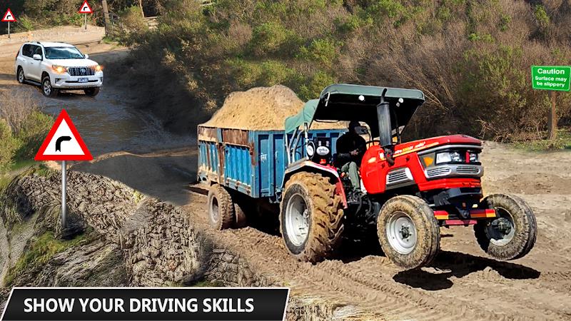 Indian Tractor Trolley Farming Captura de tela 1