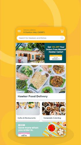 WhyQ Shiok Hawker Delivery स्क्रीनशॉट 1