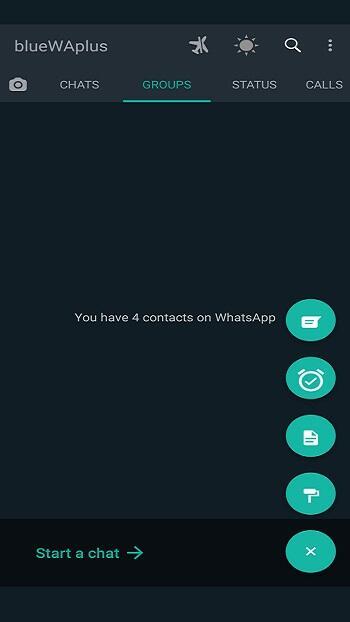 Blue WhatsApp Plus Screenshot 4