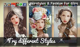 Hairstyles & Fashion for Girls 스크린샷 1